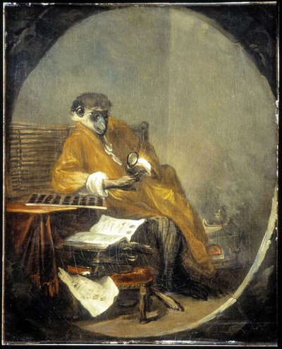 J.B.シャルダンの「猿」。 作： Jean Baptiste Simeon Chardin