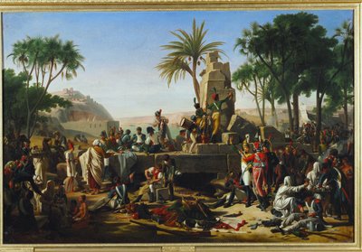 フランス軍がシエネで停戦。 作： Jean-Charles Tardieu