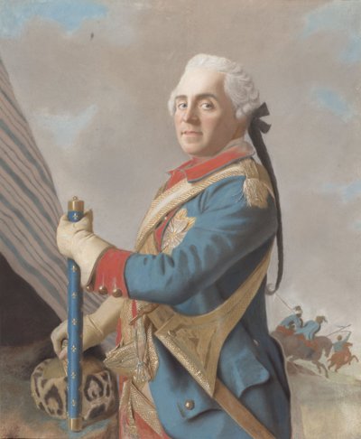 フランス元帥、モーリス・ド・サクセ（1696-1750）の肖像 作： Jean Étienne Liotard