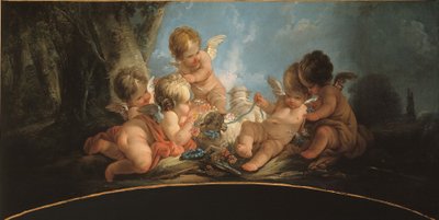 羊2匹と戯れる5人の恋人たち 作： Jean Francois Clermont