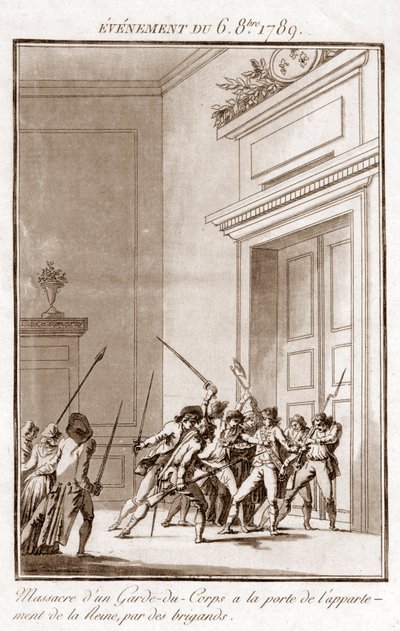 フランス革命-10月6日の出来事 作： Jean Francois Janinet