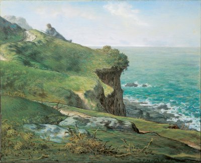 グレヴィル・パー・ミレーの崖、ジャン・フランソワ（1814-1875） 作： Jean Francois Millet