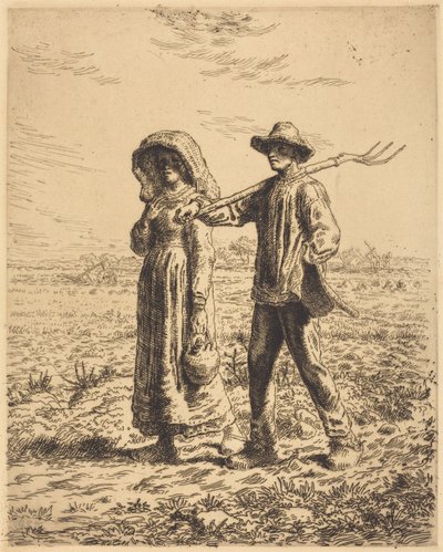 仕事へ出発 作： Jean-Francois Millet
