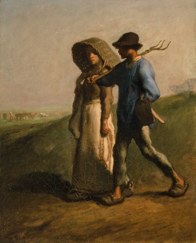 仕事に行く 作： Jean-Francois Millet