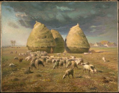 干し草の山: 秋 作： Jean-Francois Millet