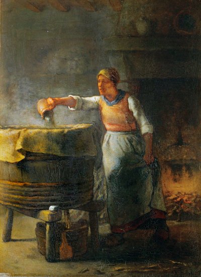 洗濯女... 作： Jean-Francois Millet