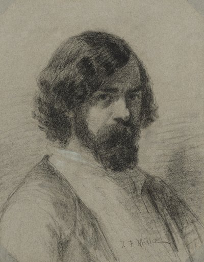 ナルシス・ビルジル・ディアス・デ・ラ・ペーニャの肖像 作： Jean Francois Millet