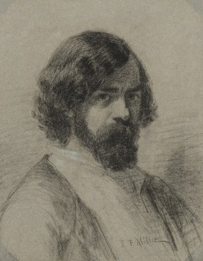 水仙ヴァージル・ディアス・デ・ラ・ペーニャの肖像 作： Jean-Francois Millet