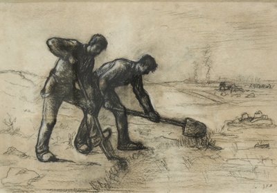 穴を掘る人々 作： Jean-Francois Millet