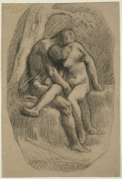 恋人たち 作： Jean-Francois Millet