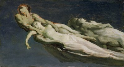 流れ星（油彩・板） 作： Jean Francois Millet