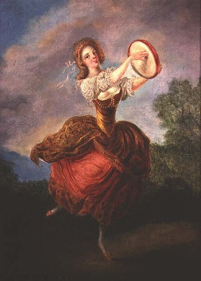 タンバリンを持ったダンサー 作： Jean Frederic Schall