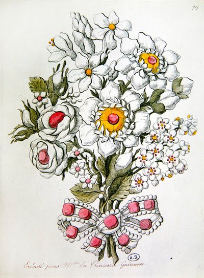 貴石の花束 作： Jean Henri Prosper (after) Pouget