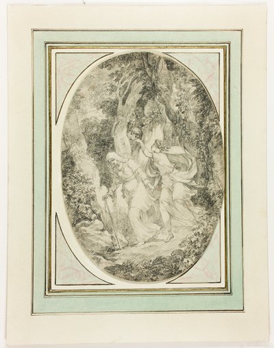 Allegory-独創的な愛 作： Jean-Honore Fragonard