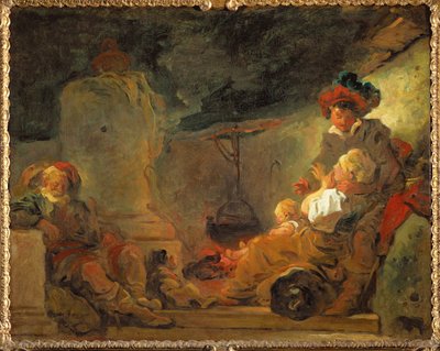 乞食の夢... 作： Jean-Honore Fragonard
