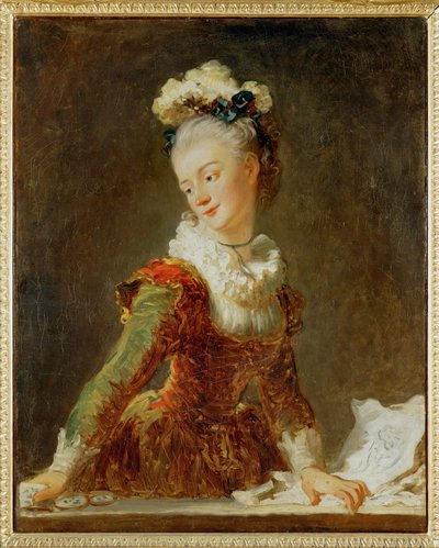 パリ・オペラ座のプリマ・バレリーナ、マリー＝マドレーヌ・ギマール... 作： Jean-Honore Fragonard