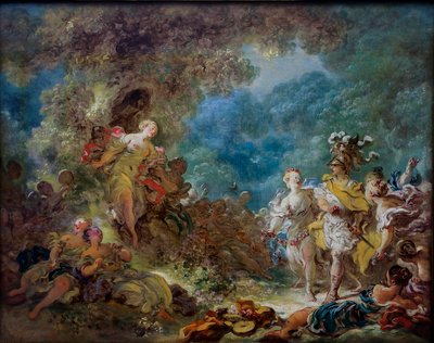 アルミーダの庭園のリナルド 作： Jean Honore Fragonard