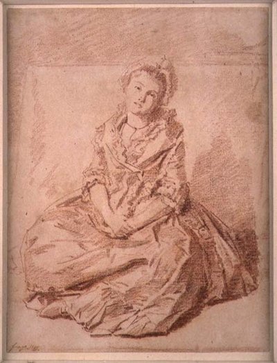 座ったままの女の子 作： Jean Honore Fragonard