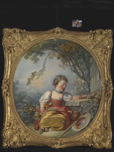 小さな巡礼者（キャンバスに油彩） 作： Jean Honore Fragonard
