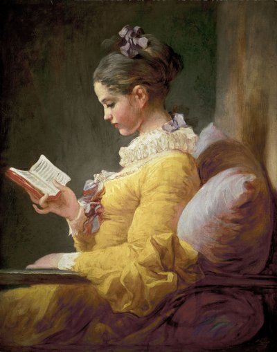 読書する少女、1770年頃 作： Jean Honore Fragonard