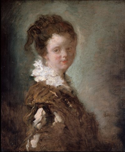 若い女性 作： Jean-Honore Fragonard