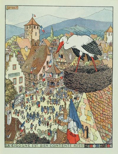 アルザスのダンバッハへのフランス軍の進入 作： Jean Jacques Waltz