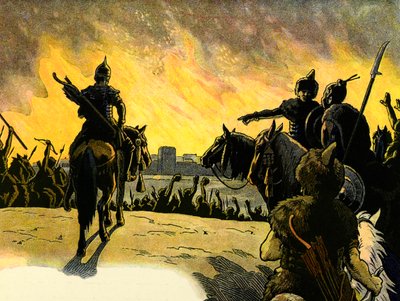 アルザスの物語は子供たちに語ります。 Les huns; 作： Jean Jacques (1873 1951) Waltz