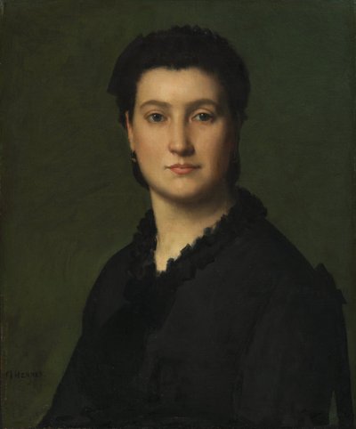 女性の肖像 1875-80年頃 油彩・カンヴァス 作： Jean Jacques Henner