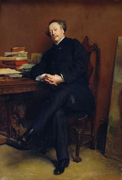 アレクサンドルデュマフィルス（1824-95）1877（キャンバスに油彩） 作： Jean Louis Ernest Meissonier