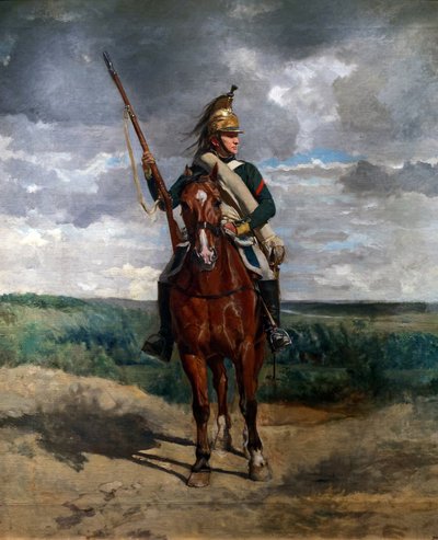 田園に描かれた龍 1876年頃 （油彩・キャンバス 作： Jean Louis Ernest Meissonier