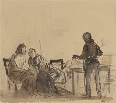 エマオでの再会の前に 作： Jean-Louis Forain