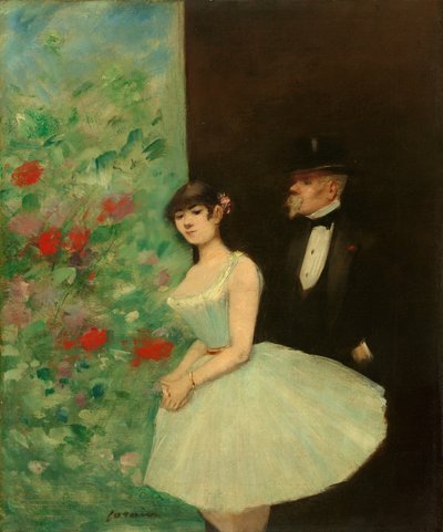 舞台裏 作： Jean-Louis Forain