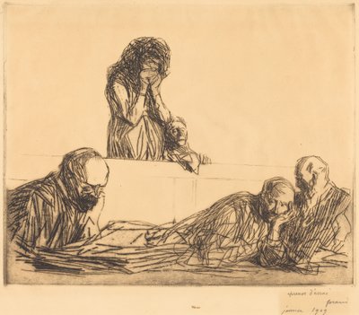 未婚の母、第一図版 作： Jean-Louis Forain