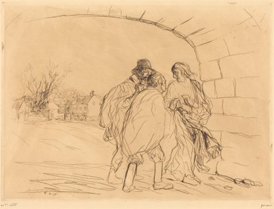 アーチの下での出会い（第1図） 作： Jean-Louis Forain