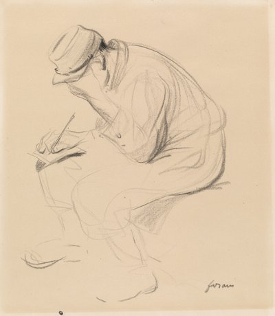 Le Poilu (家を書くフランスの兵士) 作： Jean-Louis Forain