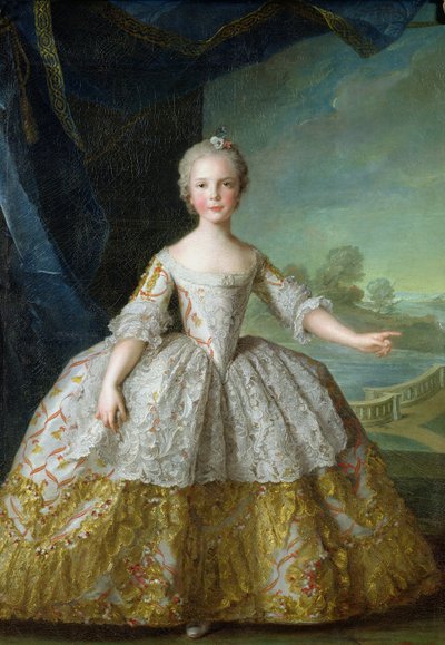 インファンタイザベルドブルボン-パルマ（1741-63）1749（キャンバスに油彩） 作： Jean Marc Nattier