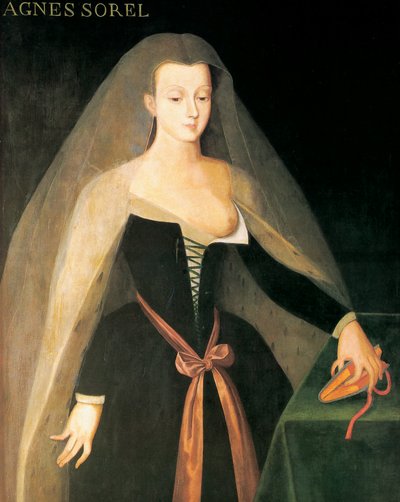 アニエス・ソレルの肖像（絵画） 作： Jean (after) Fouquet