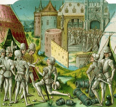 ブランデンブルク侯爵（または神聖ローマ皇帝ルクセンブルグ侯爵）ジギスムント侯爵 作： Jean (after) Froissart