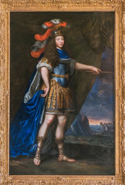 骨董品を持つルイ14世の肖像 - ジャン・ノクレ（1615-1672）作とされる絵画 - ソーのドメーヌ美術館 作： Jean Nocret