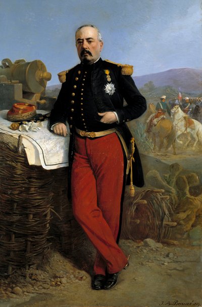 Achille Bazaine (1811-1888) 1864年の帝国の牧童：Francois Achille Bazaine (Francois-Achille) 1863年から1867年にかけてメキシコでのフランス遠征軍の司令官を代表する肖像画、Jean Adolphe Beauce (1818-1875) 1867年の作品。 作： Jean Adolphe Beauce