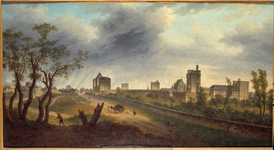 ヴァンセンヌ城の眺め アドリアン・ギニエ（1816-1854）の絵 作： Jean Adrien Guignet