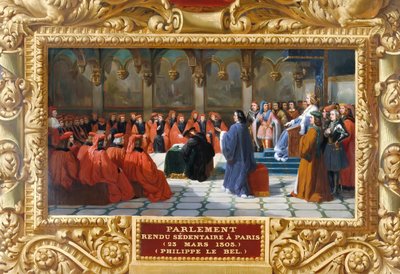 フィリップ4世は1303年にパリに議会を設立 作： Jean Alaux