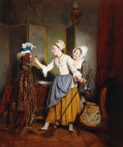 マネキンのドレッシング。ラトワレドマネキン、1835 作： Jean Alphonse Roehn