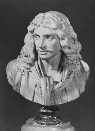 モリエールとして知られるジャンバティストポケランの胸像、1781年（テラコッタ） 作： Jean Antoine Houdon