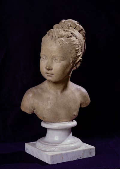 ルイーズブロンニャールの胸像、1777年（大理石） 作： Jean Antoine Houdon