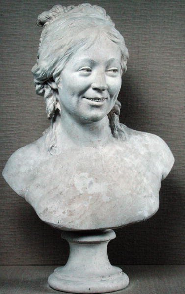 マダムフードンの胸像、1786年（石膏） 作： Jean Antoine Houdon