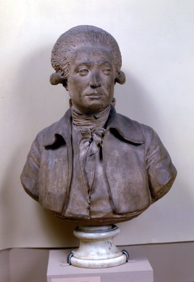 マリージャンアントワーヌの胸像ニコラドゥカリタ（1743-94）コンドルス侯爵、1785年 作： Jean Antoine Houdon