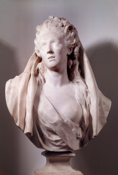 ソフィー・アルヌール（1740-1802）の胸像 イフィゲニー役の歌手 ジャン・アントワーヌ・ユードン（1741-1828）による彫刻 1775年 パリ、ルーヴル美術館 作： Jean Antoine Houdon
