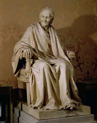 フランソワマリーアルエヴォルテール（1694-1778）1781（大理石） 作： Jean Antoine Houdon