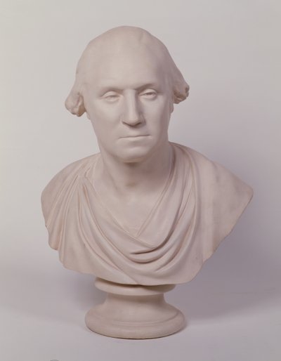 ジョージワシントン（漆喰塗装） 作： Jean Antoine Houdon